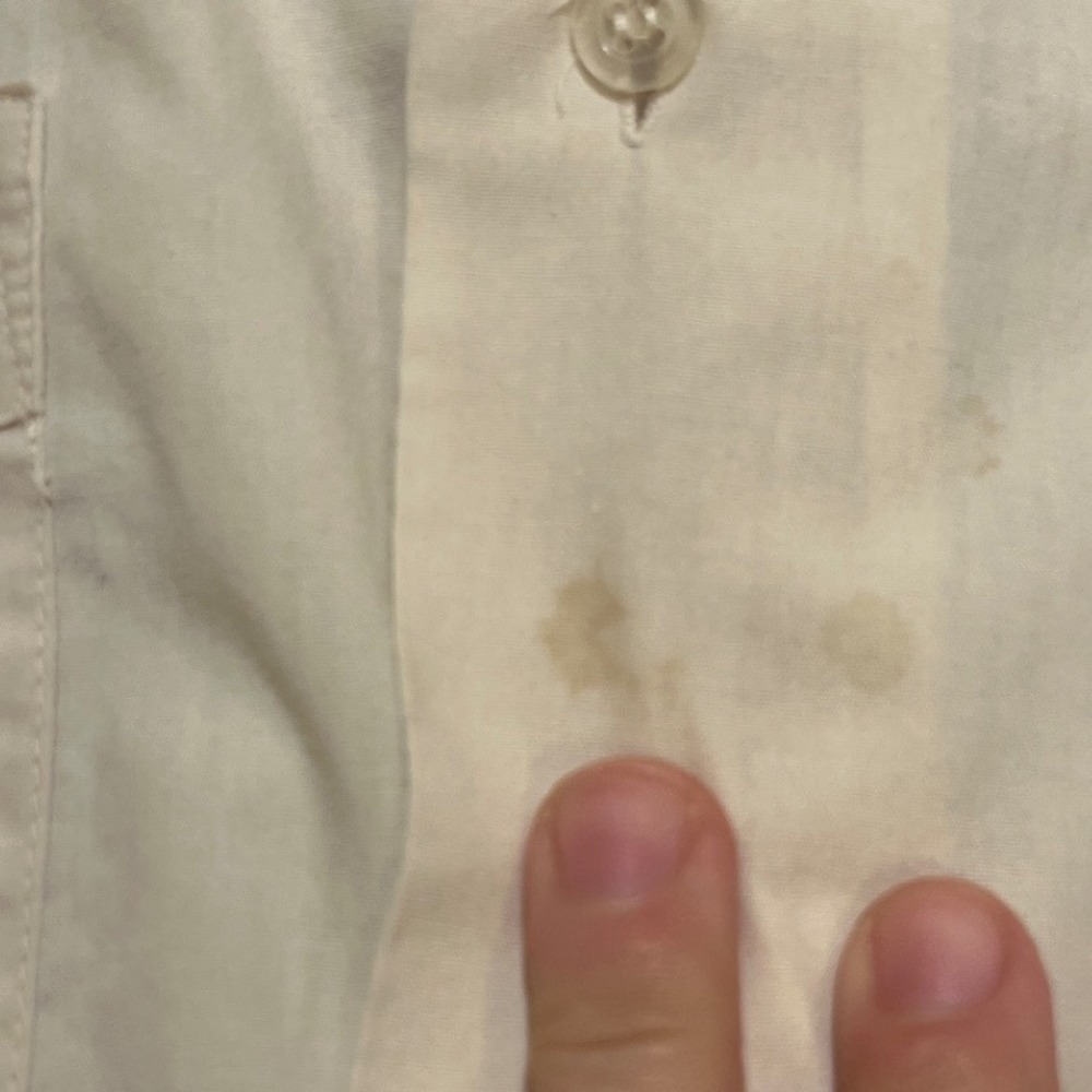 Guayabera Yucateca Mens XL Short Sleeve Embroidered Permanent Press Shirt Beige - Picture 7 of 11